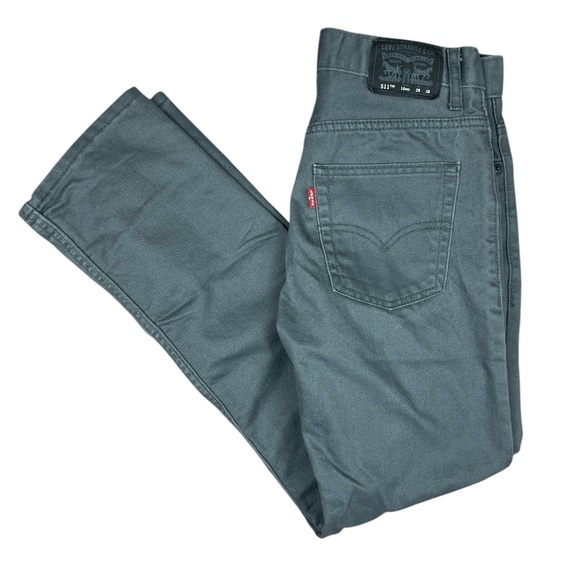 Levi's Other - Levi's 511 Slim Jeans Boys Size 16R 28x28‎ Dark Gray Denim Excellent!
